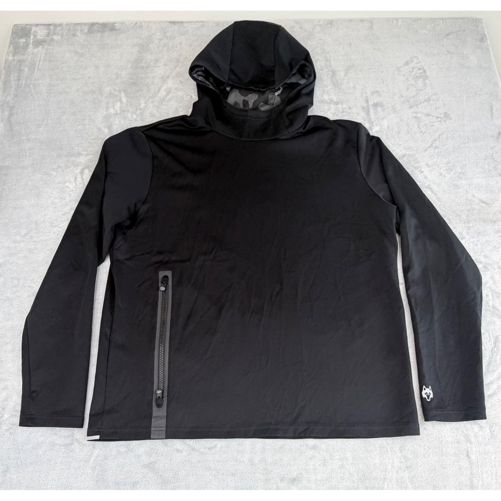 Greyson Mens Cokato Hoodie XXL Black Camo Lined Golf Activewear Performance